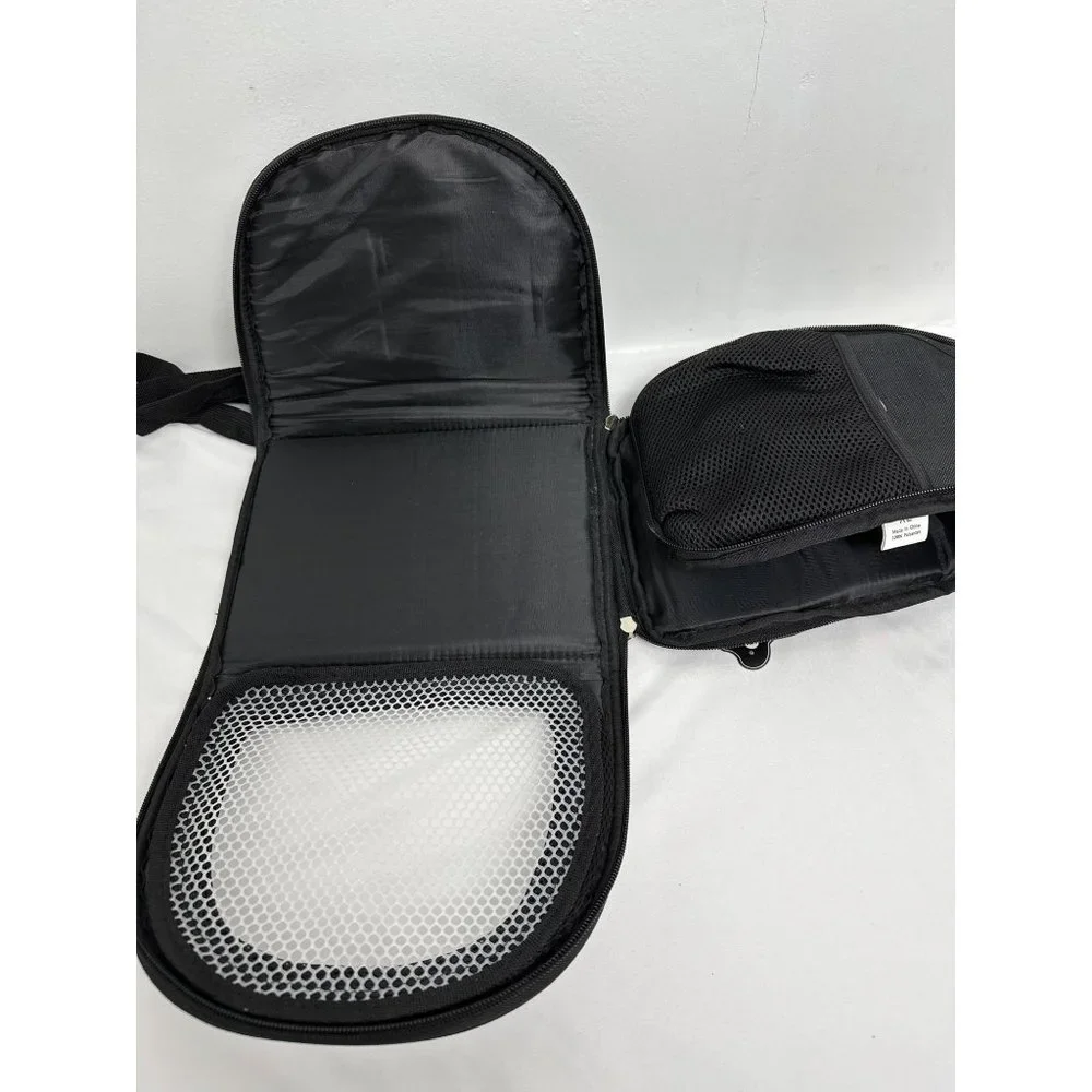 Pet Carrier Foldable Travel Zipper Bag Black NWT